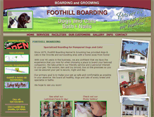Tablet Screenshot of foothillboarding.com